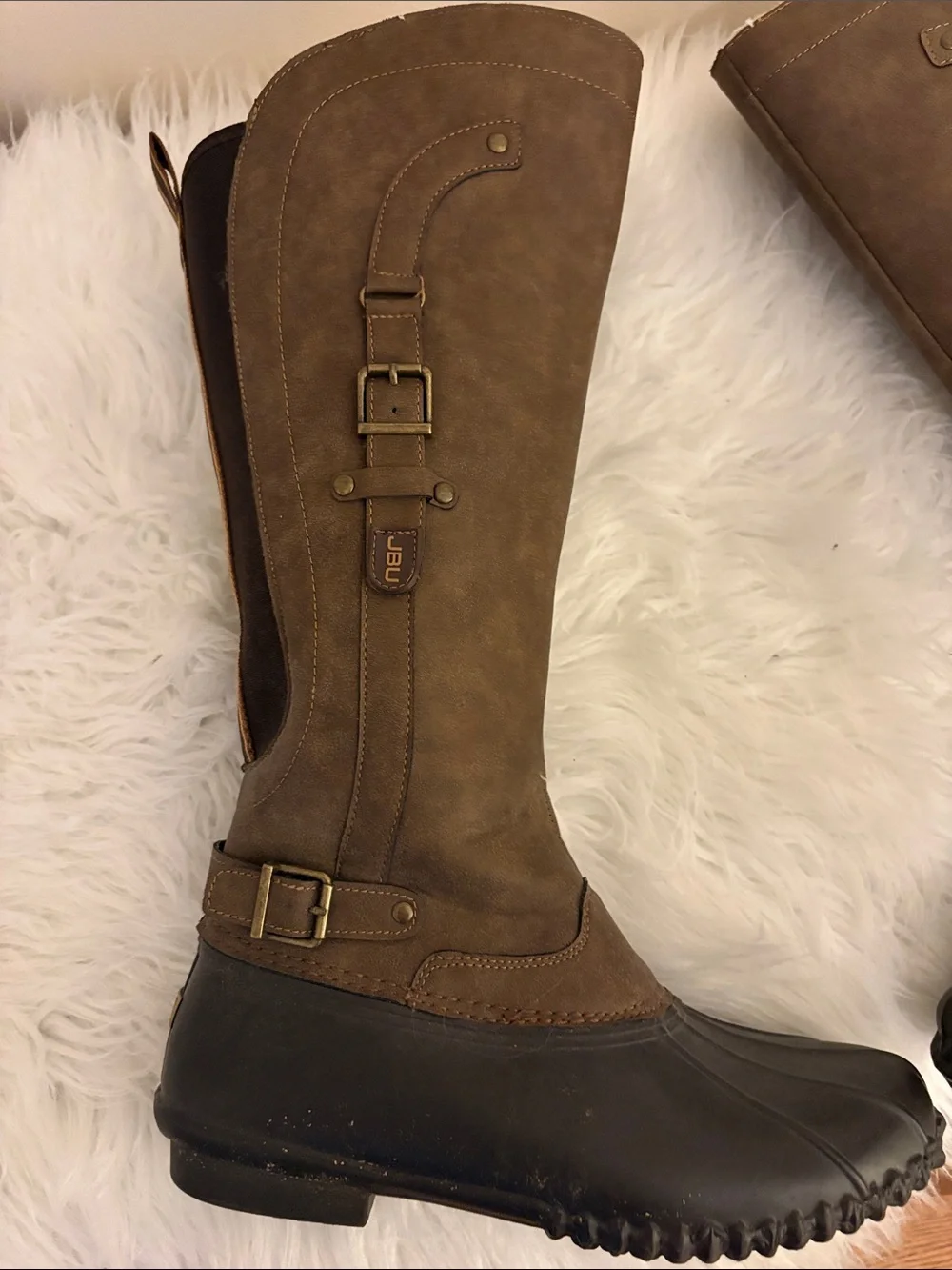JBU Women's Dark Brown -Knee High Waterproof Boots